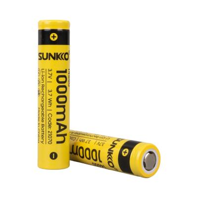 SUNKKO 3.7 VOLT 1000 MAH 14650 ŞARJ EDİLEBİLİR PİL  (TEKLİ)