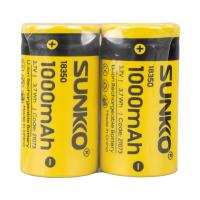 SUNKKO 3.7 VOLT 1000 MAH 18350 ŞARJ EDİLEBİLİR PİL  (TEKLİ)