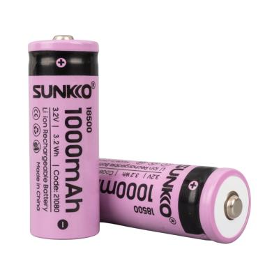 SUNKKO IFR 3.2 VOLT 1000 MAH 18500 ŞARJ EDİLEBİLİR PİL  (TEKLİ)