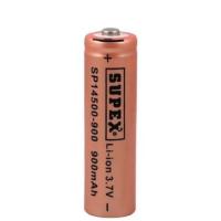 SUPEX SP14500-900S LİTYUM ION 3.7V 900MAH ŞARJ EDİLEBİLİR BAŞLIKLI PİL