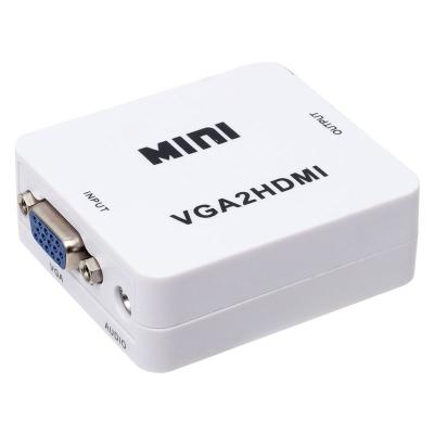 VGA TO HDMI SES ÇIKIŞLI MİNİ MODEL DÖNÜŞTÜRÜCÜ