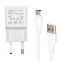 WK-21434 S6 2.1 AMPER ŞARJ BAŞLIK ADAPTÖRÜ + MICRO USB KABLO(NO:3)