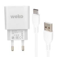 WK-21436 M7 2.1 AMPER ŞARJ BAŞLIK ADAPTÖRÜ + MICRO USB KABLO (NO:3)